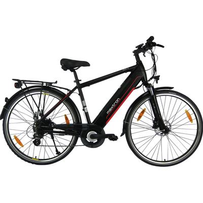 E-Bike MAXTRON "MT 11" E-Bikes Gr. 50cm, 28 Zoll (71,12cm), schwarz Pedelec, Elektrofahrrad für Herren