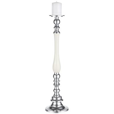 Kerzenständer HOME AFFAIRE Kerzenhalter Gr. H: 72 cm, weiß (cremeweiß, silberfarben) Kerzenhalter