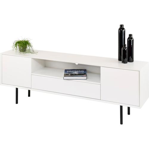 „Sideboard PAROLI „“Susa““ Sideboards Gr. B/H/T: 165 cm x 60 cm x 34 cm, weiß (weiß, weiß) Sideboards Breite 165 cm, 2 Türen“
