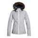 Snowboardjacke ROXY "Breeze" Gr. L, grau (heather grey) Damen Jacken Übergangsjacken