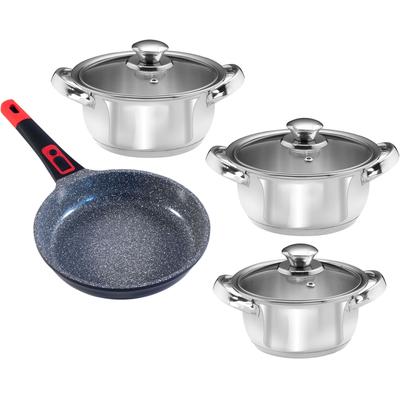 Topf-Set KING "EDELSTAHL", schwarz, Töpfe, Induktion Image