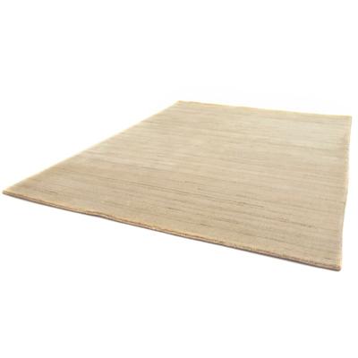 Wollteppich MORGENLAND "LORIBAFT TEPPSTAR", beige (natur), B:70cm H:15mm L:140cm, Wolle, Teppiche, reine Schurwolle, uni, Wohnzimmer Image