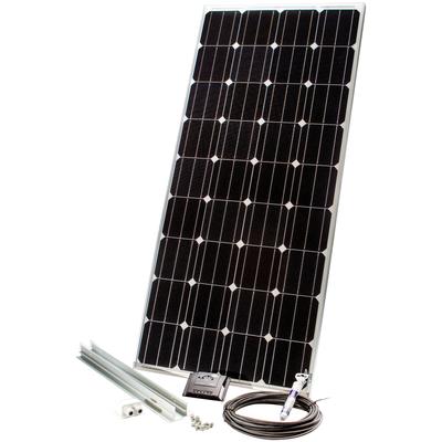Solarmodul SUNSET "Caravan-Set 140 Watt, 12 V", schwarz (baumarkt), Solarmodule, für Reisemobile und Fahrzeugdächer