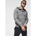 Sweatjacke NIKE SPORTSWEAR "Club Fleece Men's Full-Zip Hoodie" Gr. M, grau Herren Sweatjacken