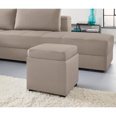 Hocker "LooksIII", beige, B:45cm H:47cm T:45cm, LOOKS BY WOLFGANG JOOP, Hocker, inklusive Stauraum, wandelbar zum Tisch Image