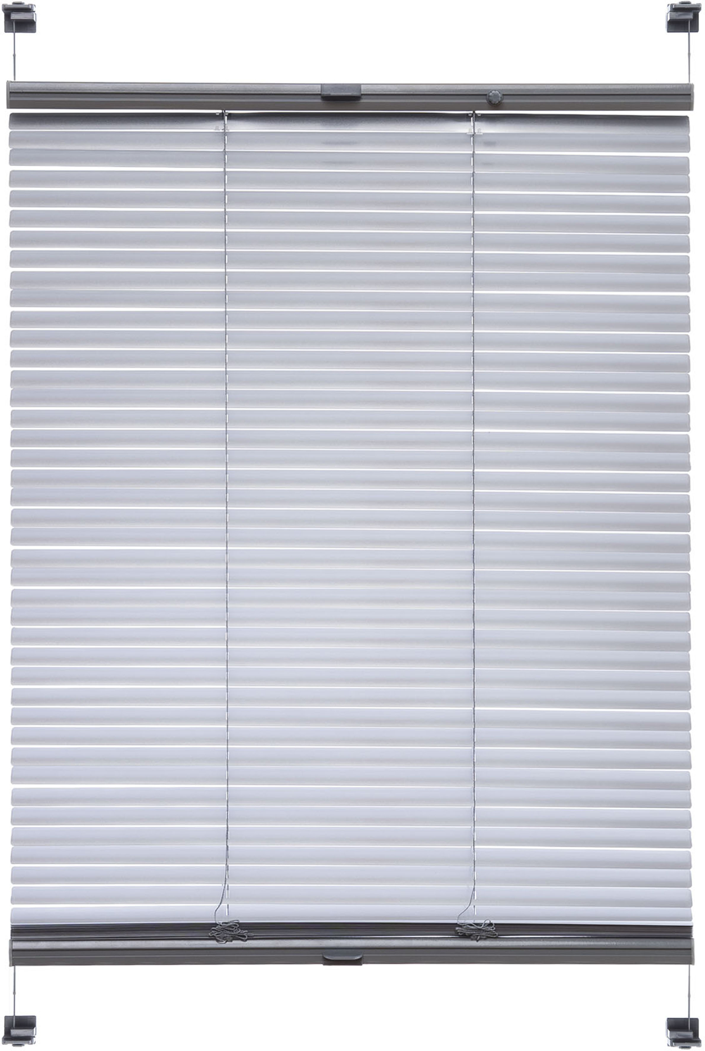 Jalousie LIEDECO "Klemmfix-Aluminiumjalousie" Gr. 3, silber (silberfarben), B:75cm H:130cm, Jalousien Image