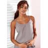 Ripptanktop S.OLIVER Gr. 40 (42), grau Damen Tops mit Babylocksaum