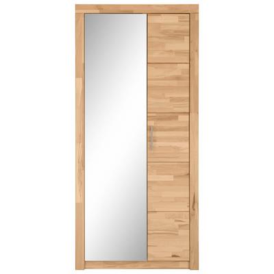 Garderobenschrank VOGL MÖBELFABRIK "Toronto", beige (kernbuchefarben), B:90cm H:190cm T:42cm, Schränke, mit Spiegel Image