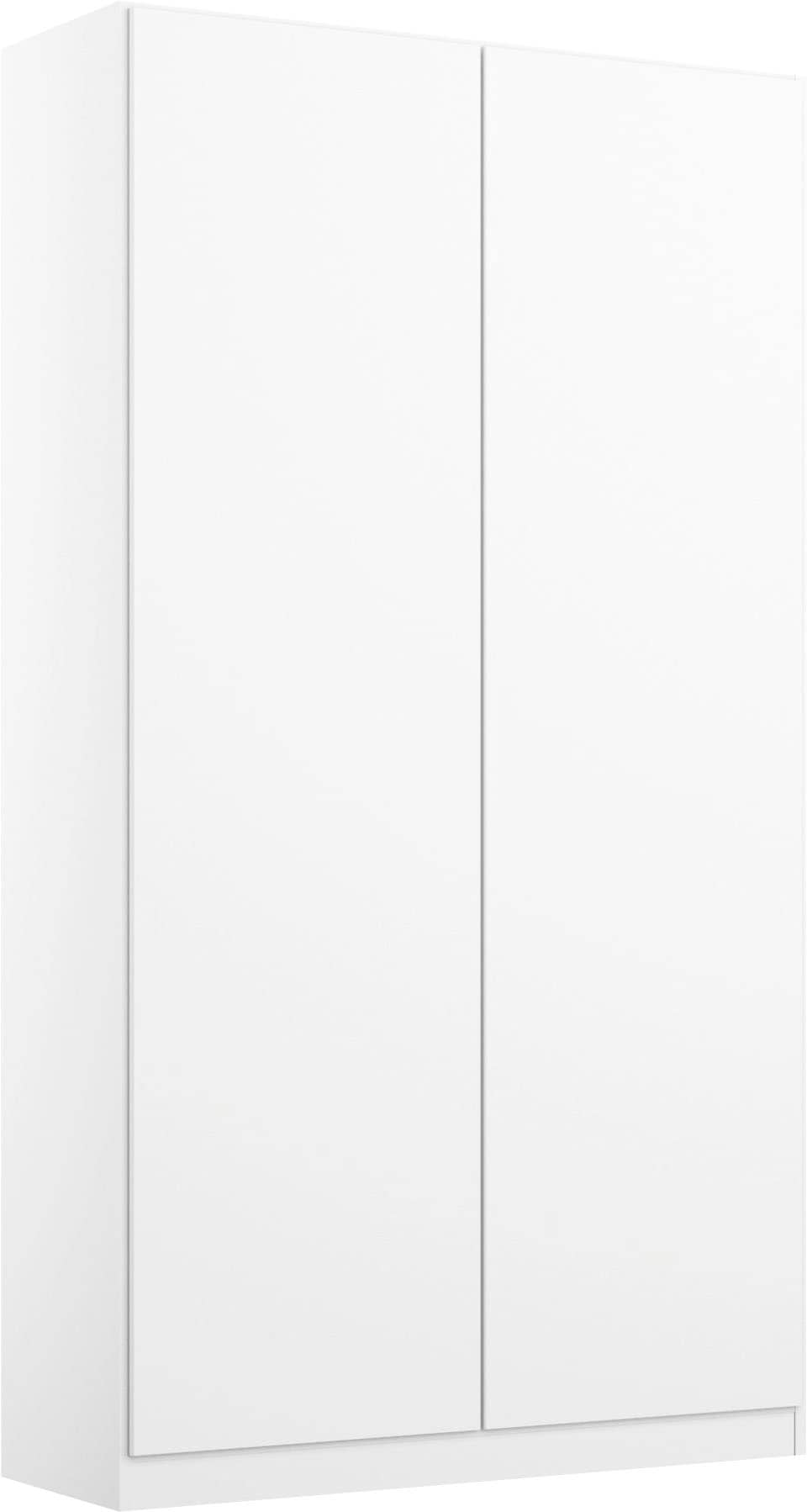 Drehtürenschrank RAUCH "Kleiderschrank Schrank Garderobe Wäscheschrank Ankleide NIDDA", weiß, B:91cm H:197cm T:54cm, Holzwerkstoff, Schränke, Kleiderschrank Drehtürenschrank, mit griffloser Front MADE IN GERMANY