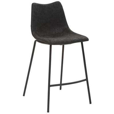 Barhocker MAYER SITZMÖBEL "mySOLO", schwarz, B:49cm H:95,5cm T:55cm, 50% Polyurethan, 50% PVC, Hocker Image