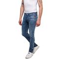 Slim-fit-Jeans REPLAY "ANBASS HYPERFLEX BIO" Gr. 33, Länge 32, blau (grey blue a05) Herren Jeans Slim Fit