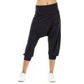 Haremshose WINSHAPE "¾-Haremshose HP201" Gr. L, Normalgrößen, schwarz Damen Hosen Haremshose Relaxhose Tanzhose Sport Jazzpants