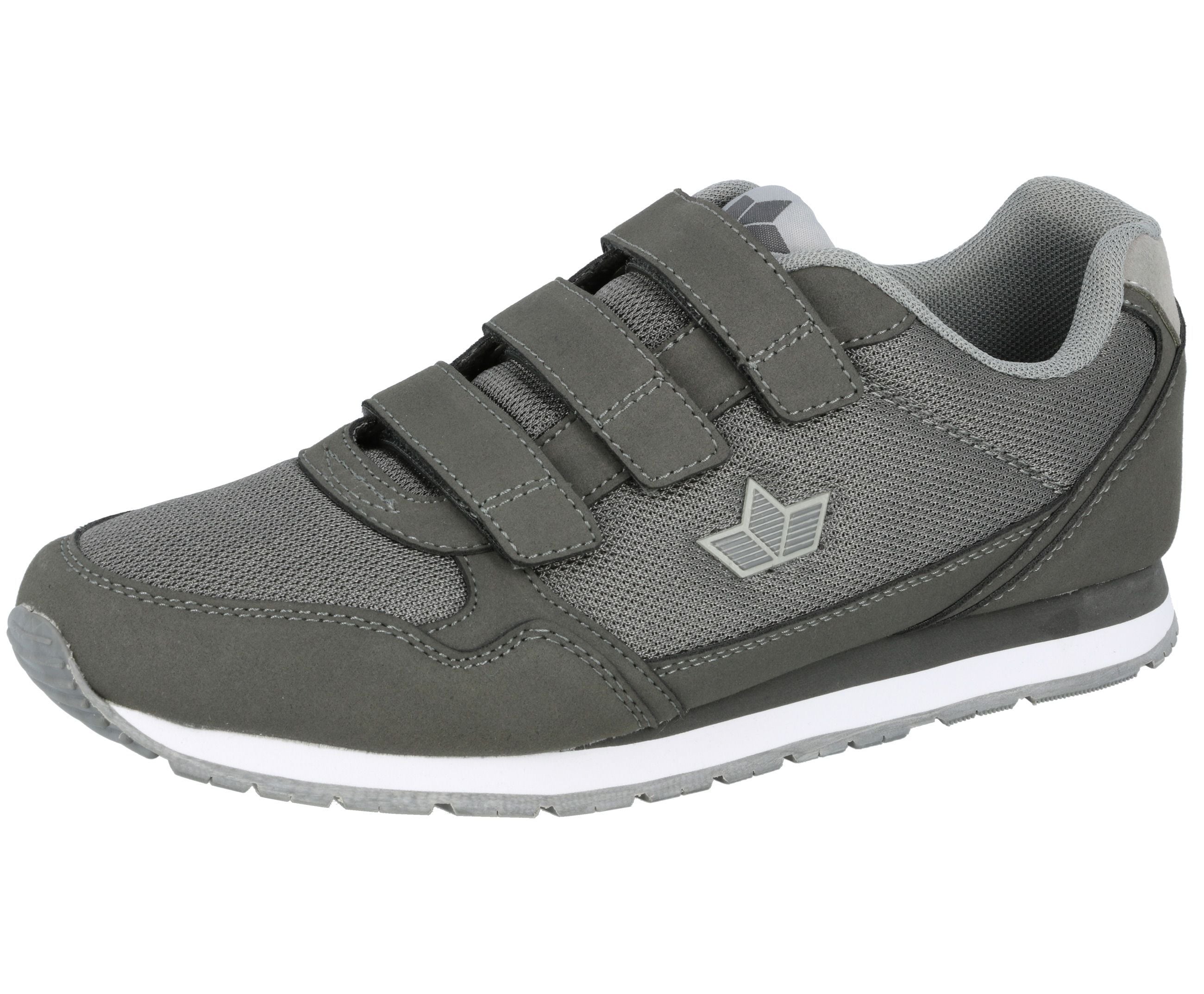 Hallenschuh LICO "Joggingschuh Simon V", Herren, Gr. 40, grau, Synthetik, Schuhe Hallenschuh