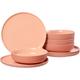 Tafelservice RITZENHOFF & BREKER "Teller Set, Geschirr-Set Jasper" Geschirr-Sets Gr. 8 tlg., rosa (puder) Tafelservice