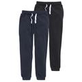 Jogginghose KIDSWORLD "Sweathosen" Gr. 152/158, N-Gr, blau (marine, schwarz) Jungen Hosen Jogginghosen