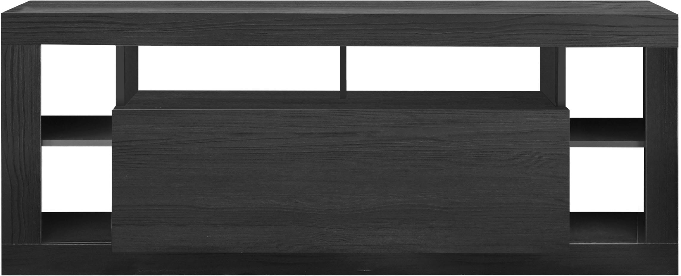 Lowboard INOSIGN "Rimini", schwarz (schwarz melamin holzstruktur), B:172cm H:66cm T:42cm, Sideboards, Lowboard, Breite 172 cm