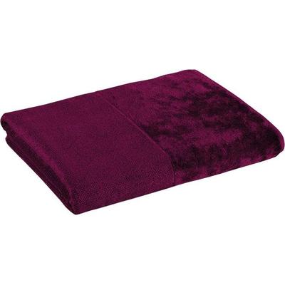 Handtuch MÖVE "MÖVE Bamboo Luxe Handtuch", lila (berry), B:50cm L:100cm, Frottier, Obermaterial: 60% Baumwolle, 40% Viskose, Handtücher (Packung) Image