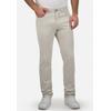 Stoffhose BRÜHL "York", Herren, Gr. 48, EURO-Größen, weiß (altweiß), 97% Baumwolle, 3% Elasthan, unifarben, casual, lang, Hosen 5-Pocket-Hose, in schlichtem Design