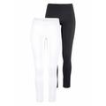 Leggings BOYSEN'S Gr. 52 (XXL), N-Gr, schwarz-weiß (weiß, schwarz) Damen Hosen Strandhosen