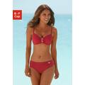 Bügel-Bikini LASCANA Gr. 36, Cup D, rot Damen Bikini-Sets Ocean Blue mit Pailletten-Verzierung Bestseller