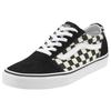 Sneaker VANS "Ward", Gr. 38,5, schwarz-weiß (schwarz, weiß), Leder, Textil, sportlich, Schuhe Sneaker low Retrosneaker Skaterschuh