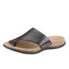 Zehentrenner GABOR, Damen, Gr. 43, schwarz, Nappaleder, sportlich, Schuhe, Keilabsatz, Sommerschuh, Dianette mit kontrastfarbiger Stickerei