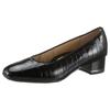 Pumps ARA "GRAZ", Damen, Gr. 7 (40,5), schwarz, Lackleder, Reptilienprägung, glänzend, elegant, Schuhe Pumps, Abendschuh, Festtagsschuh, Blockabsatz, mit Reptilprägung