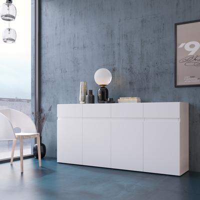 Sideboard INOSIGN "Rimini", weiß (alpinweiß), B:179,8cm H:85,7cm T:40cm, Spanplatte, Sideboards, Breite 180 cm Image