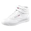 Sneaker REEBOK CLASSIC "Freestyle Hi", Gr. 38, weiß (int, weiß, silber), Leder, retro, Schuhe