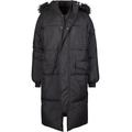 Winterjacke URBAN CLASSICS "Urban Classics Damen Ladies Oversize Faux Fur Puffer Coat" Gr. XXL, schwarz (black, black) Damen Jacken Winterjacken