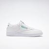 Sneaker REEBOK CLASSIC "CLUB C 85", Gr. 45, grün (weiß, grün), Leder, Synthetik, sportlich, Schuhe Damenschuh Herrenschuh Retrosneaker Skaterschuh Sneaker Sneaker low, Topseller