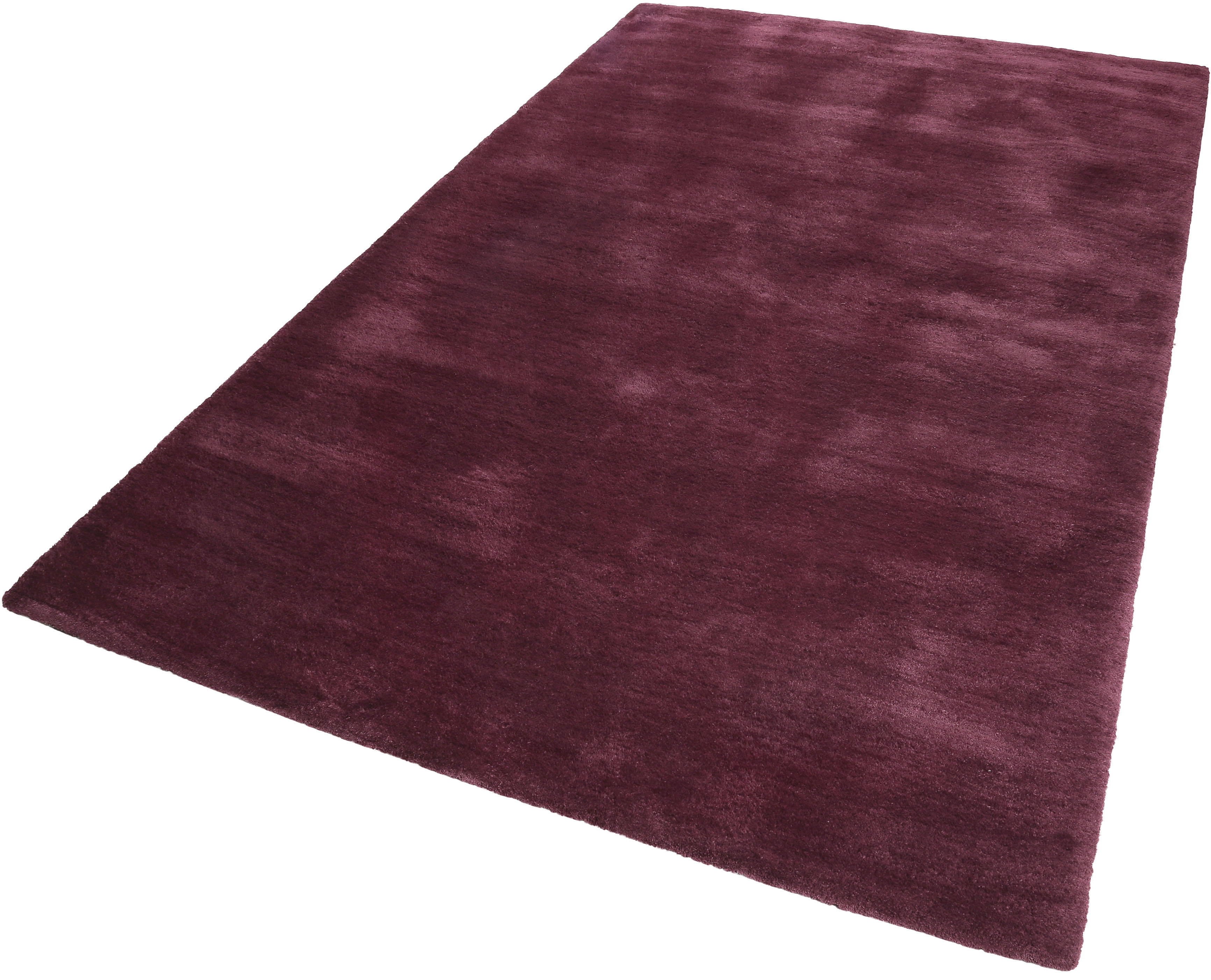 Teppich ESPRIT "Loft ESP-4223" Gr. 1, rot (bordeaux), B:70cm H:20mm L:140cm, Kunstfaser, Teppiche, Teppich, Wohnzimmer, große Farbauswahl, sehr weicher Flor, dicht gewebt, robust