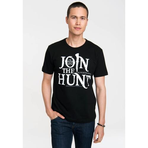 T-Shirt LOGOSHIRT ""Supernatural - Join The Hunt"" Gr. L, schwarz Herren Shirts mit Supernatural-Print