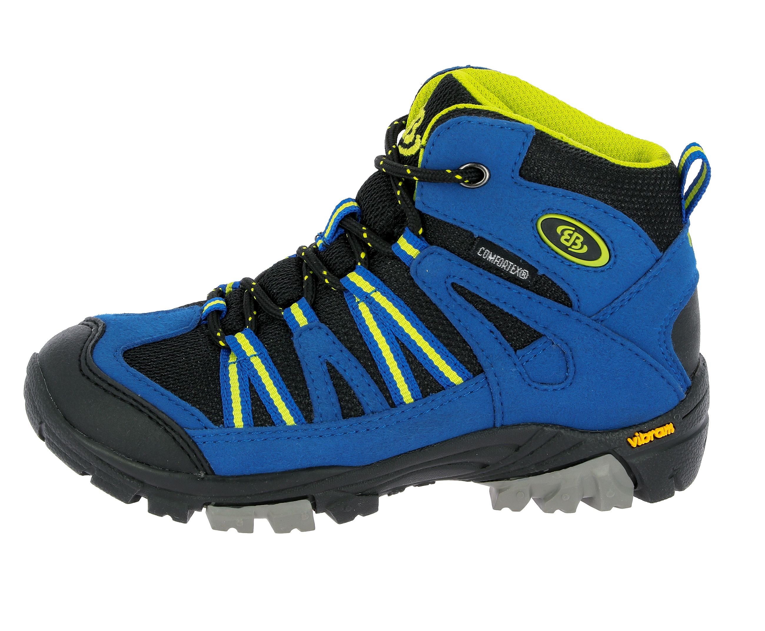 Wanderschuh BRÜTTING "Outdoorstiefel Ohio High", Kinder, Gr. 39, blau, Synthetik, Schuhe Wanderschuh