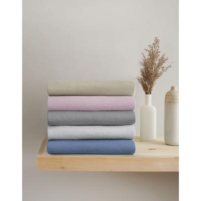 Spannbettlaken OTTO PRODUCTS "Big Stripe in Gr. 90x200, 140x200 oder 180x200 cm", grau, B:140-160cm L:200-220cm, Jersey, Obermaterial: 97% Baumwolle, 3% Elasthan, Laken, Spannbettlaken, aus Bio-Baumwolle, für Matratzen bis 30 cm Höhe, Bettlaken Image