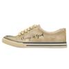 Sneaker DOGO "Classic Schnürsneaker Change Is Good Damen Sneaker", Damen, Gr. 37, Normalschaft, beige (natur), Lederimitat, Schuhe Skaterschuh Sneaker low, Handgefertigt