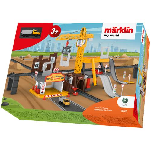 Märklin Modelleisenbahn-Baustelle my world - Baustellen Station 72222 bunt Kinder Altersempfehlung