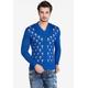 V-Ausschnitt-Pullover CIPO & BAXX Gr. S, blau Herren Pullover V-Ausschnitt-Pullover