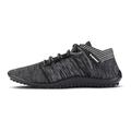 Barfußschuh LEGUANO "BEAT", Damen, Gr. 40, grau (anthrazit, meliert), Textil, sportlich, Schuhe, Freizeitschuh, Halbschuh, Schnürschuh für Maschinenwäsche geeignet