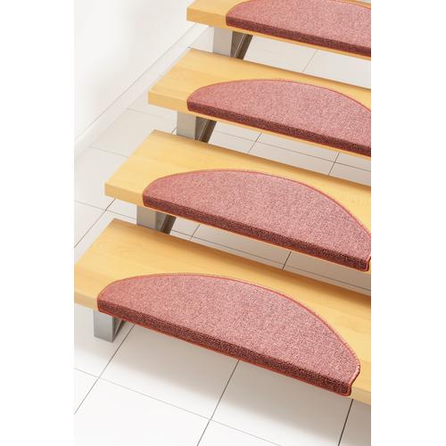 "Stufenmatte ANDIAMO ""Rambo"" Teppiche Gr. B/L: 65 cm x 28 cm, 4 mm, 15 St., orange (terra) Stufenmatte Teppiche melierte Schlinge, 15 Stück in einem Set"