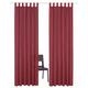 Vorhang HOME AFFAIRE "Parry" Gardinen Gr. 295 cm, Schlaufen, 140 cm, rot (bordeau) Schlaufen