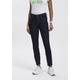 Slim-fit-Jeans KANGAROOS "CROPPED HIGH WAIST SLIM FIT" Gr. 34, N-Gr, blau (rinsed) Damen Jeans Röhrenjeans