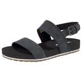 Sandale TIMBERLAND "Malibu Waves 2Band Sandal" Gr. 37,5, schwarz (black, nubuck) Schuhe