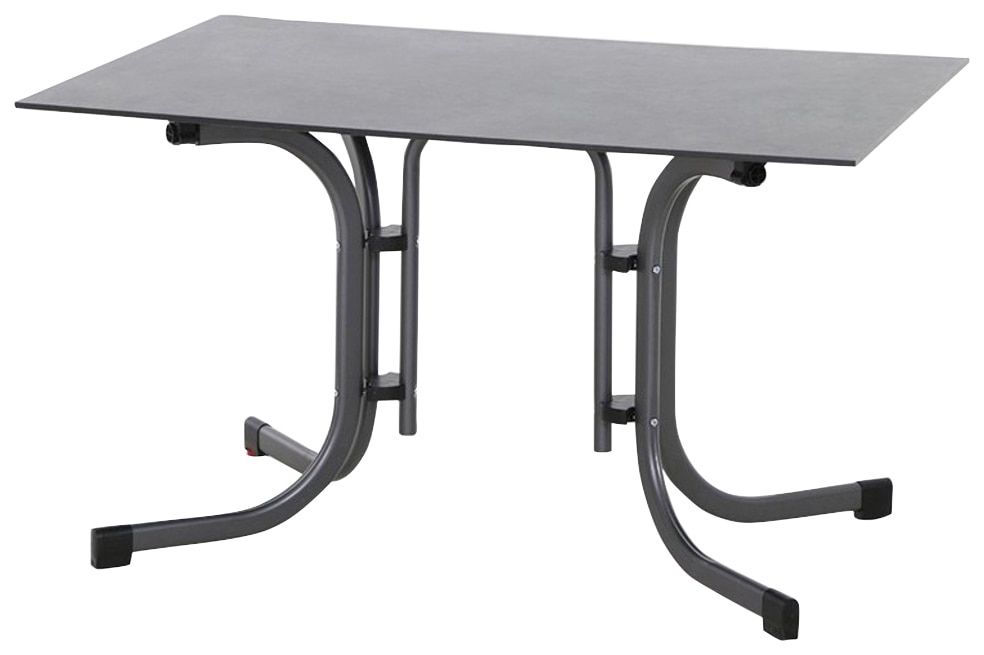 Klapptisch SIENA GARDEN "Sola", grau (anthrazit), B:80cm H:71cm T:120cm, Tische