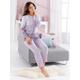 Schlafanzug WÄSCHEPUR Gr. 40/42, lila (ecru, flieder) Damen Homewear-Sets Pyjamas