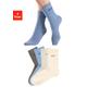 Socken H.I.S Gr. 39-42, blau (grau, jeans, beige, grau) Damen Socken ohne einschneidendes Bündchen