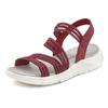 Sandale LASCANA "Sommerschuh", Damen, Gr. 36, rot, Obermaterial: 80% Textilmaterial, 20% Lederimitat. Futter: 80% Textilmaterial, 20% Lederimitat. Decksohle: 100% Lederimitat. Laufsohle: 100% Synthetik, unifarben, casual, Schuhe Sandale...