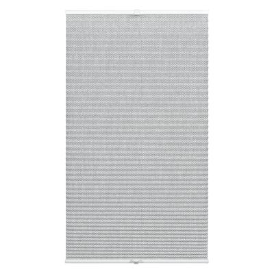 Plissee WOHNIDEE-KOLLEKTION "mit 2 Bedienschienen" Gr. 4, grau, B:60cm H:130cm, Obermaterial: 100% Polyester, Plissees, 