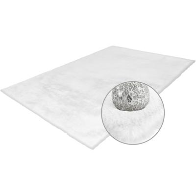 Fellteppich ARTE ESPINA "Rabbit 100" Gr. 2, weiß, B:80cm H:45mm L:150cm, Kunstfaser, Teppiche, Fellteppich, Kunstfell, Kaninchenfell-Haptik, supersoft, Hochflorteppich