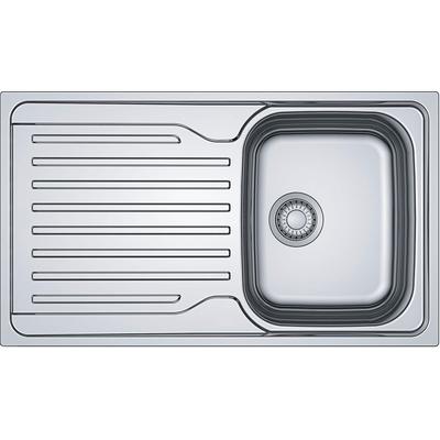 Einbauwaschbecken KOCHSTATION, silber (edelstahl seidenmatt), B:86cm, Waschtische